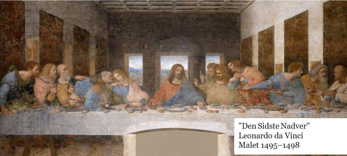 ”Den Sidste Nadver” Leonardo da Vinci Malet 1495–1498